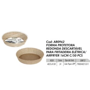 FORMA DESCARTAVEL RED.16CM (50PC) 215311 STARTOOLS