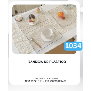 BANDEJA RETANGULAR ACRILICA (30X21X4) / 66436 Y888
