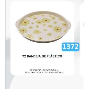 BANDEJA REDONDA *FLORAL* / 70662 Y888