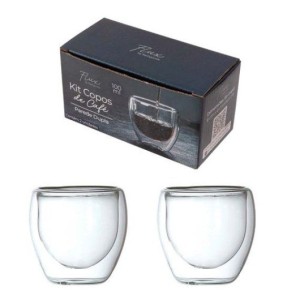 COPO PAREDE DUPLA X 2 (100ML) 609668 FLASHGOODS
