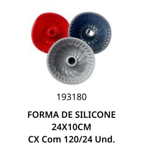 FORMA SILICONE C/TUBO (24X10CM) 230938 RIO TIJUCAS