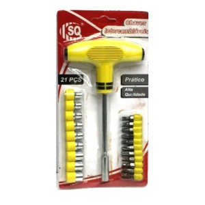 CHAVE T (21 PÇS) INTERCAMBIAVEL /516392 SQ IMPORT