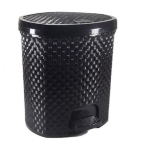 LIXEIRA GR.RATTAN (PRETA 15 LTS) 904607 PLASNORTHON