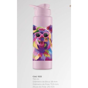 SQUEEZE 750ML (DOG ROSA COLOR) 215331 BANDEIRANTE